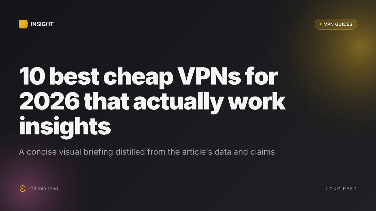 10 Best cheap VPNs for 2026 that actually work